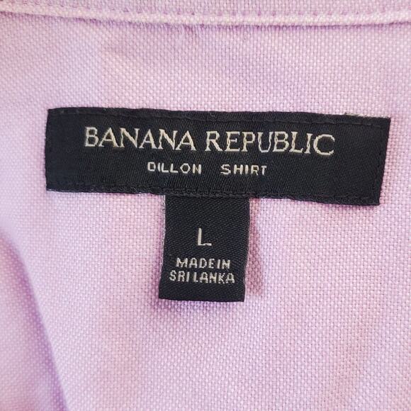 Banana Republic Purple Dillon Button Down Shirt L - Picture 6 of 7
